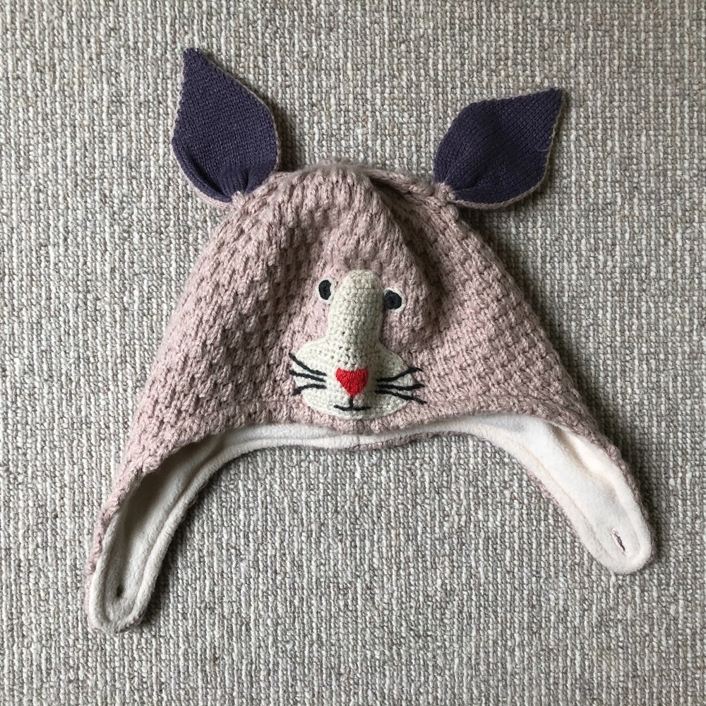 2-3Y Baby Boden Knit Bunny Hat